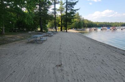 Amazing sandy beach on Winnipesaukee!  Lake Breeze Hideaway