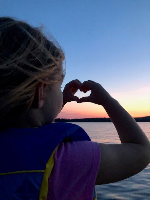 Heart Sunset on the Lake