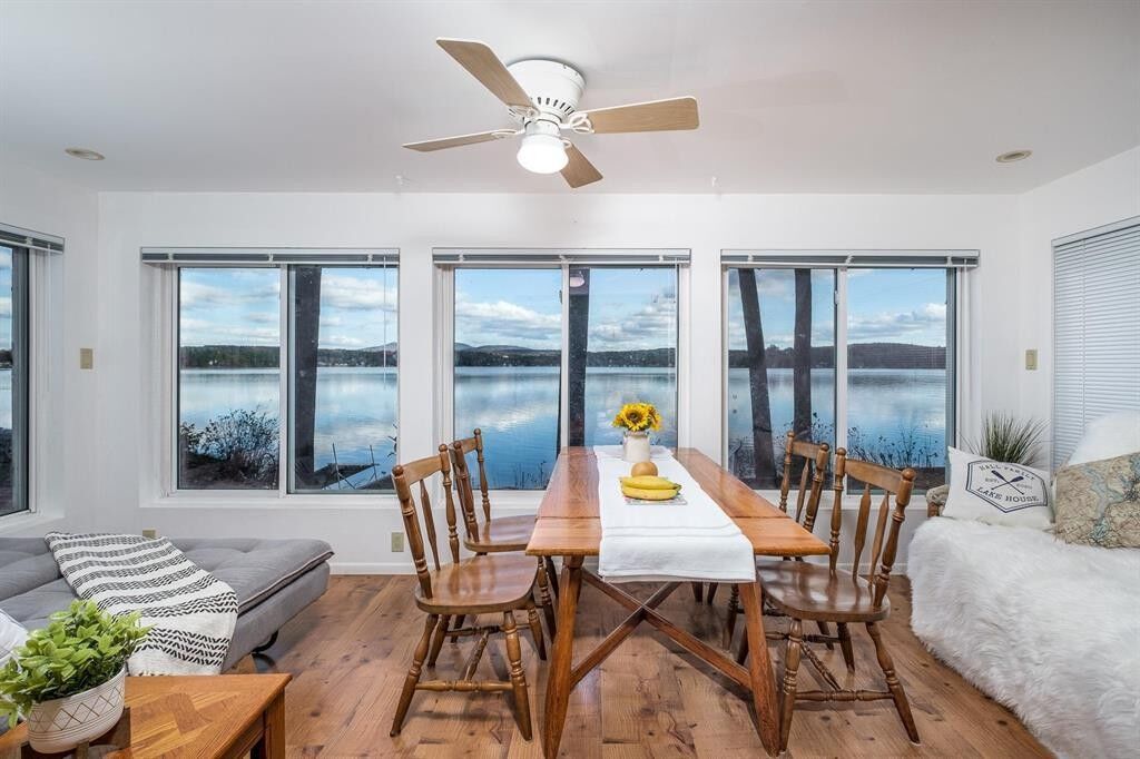 View of lake from Lakes Edge Lodge windows.